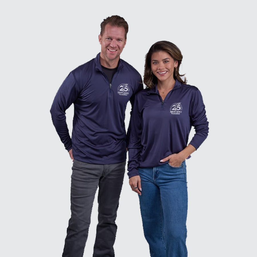 T2T 25th Anniversary Quarter Zip Pullover - Unisex (Navy)