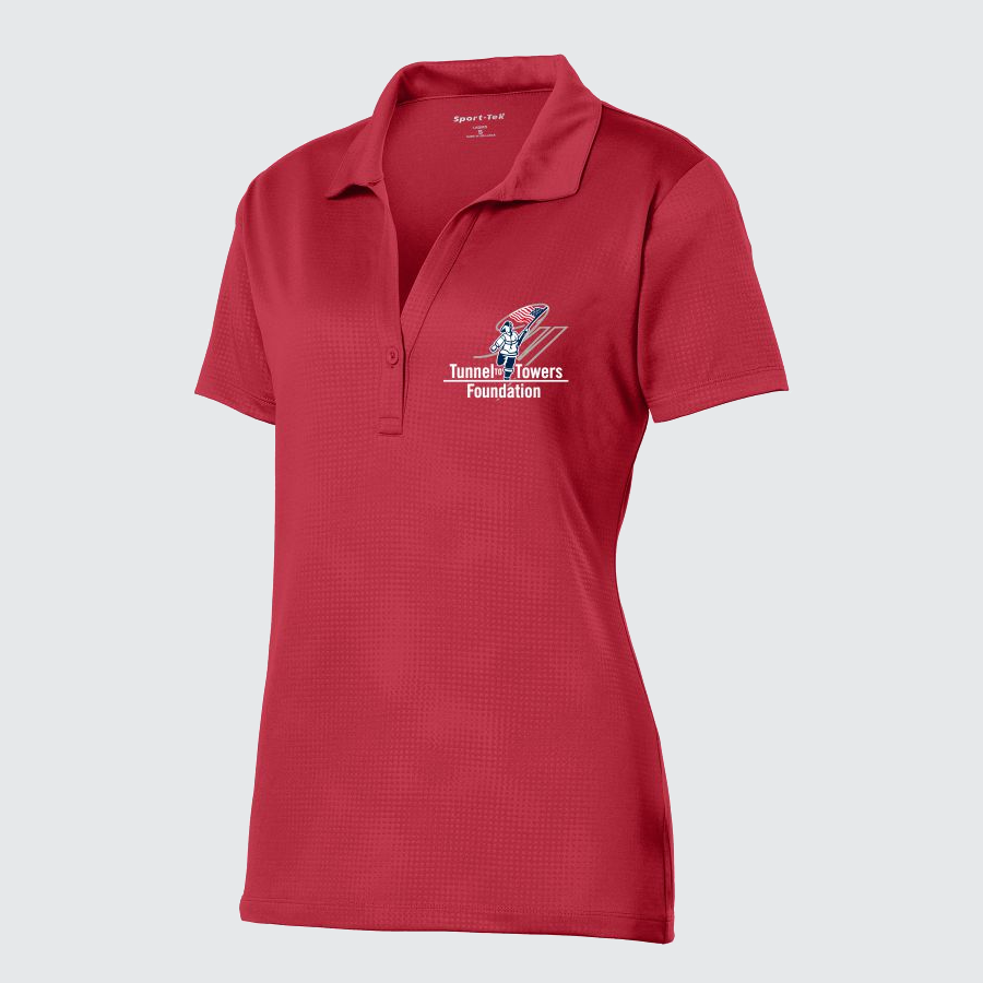 T2T Women’s Single Button Sport Shirt (Red)