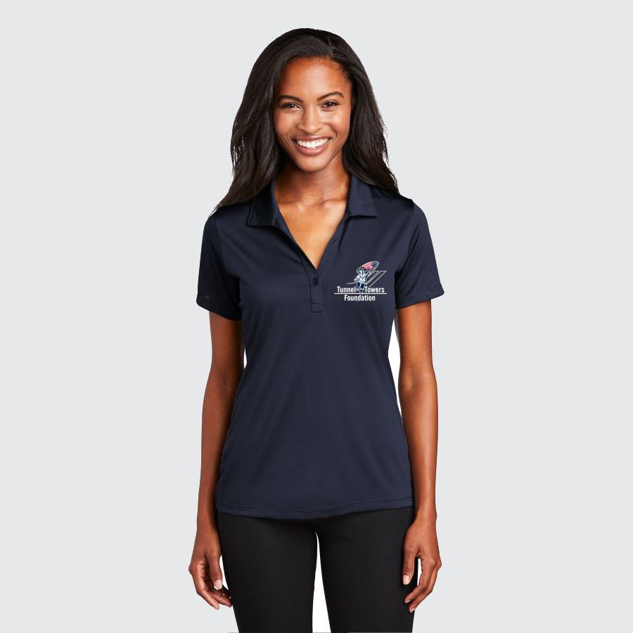 T2T Women’s Single Button Sport Shirt (Navy)